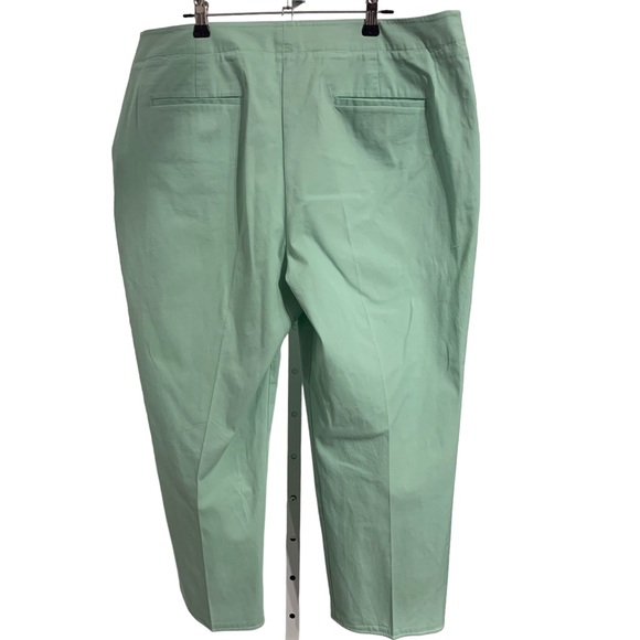 TALBOTS HERITAGE MINT GREEN CROP ANKLE PANTS SIZE 16 - Picture 11 of 16